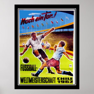 Póster vintage Fútbol retro