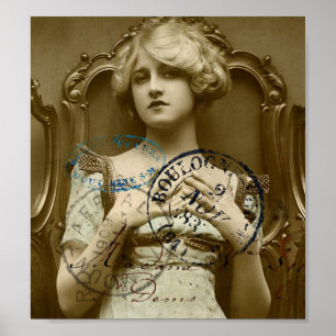 Póster Vintage Gal
