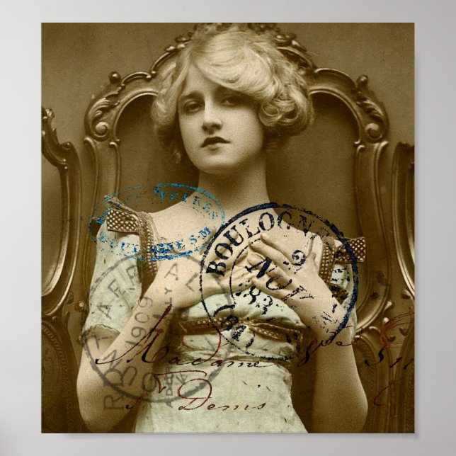 Póster Vintage Gal (Frente)