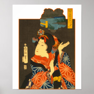 Póster Vintage Geisha
