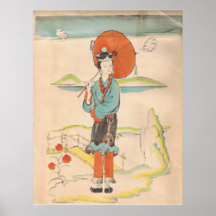 Póster Vintage Geisha