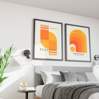 Póster Vintage Geometric Art Poster | Mid-Century Modern