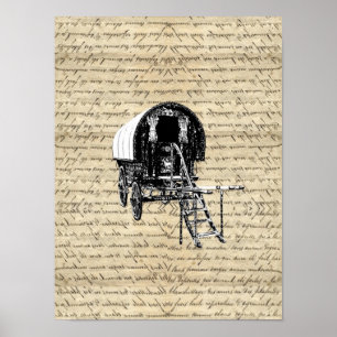 Póster Vintage gitano