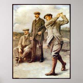 Póster Vintage Golf