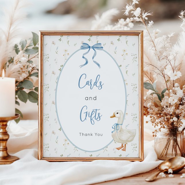 Póster Vintage Goose Baby Shower Cards and Gifts (Subido por el creador)