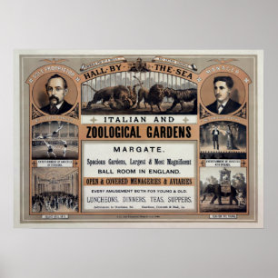 Póster Vintage Hall by the Sea Advertisement