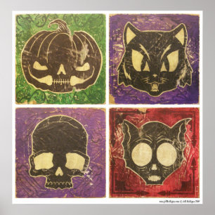 Póster Vintage Halloween