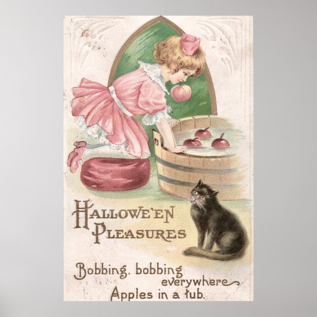 Póster Vintage Hallowe'en Pleasures (Frente)