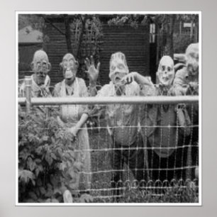 Póster Vintage Halloween Tarjetas de felicitación clásica