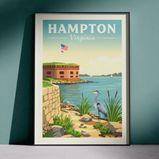 Póster Vintage Hampton Virginia (Subido por el creador)