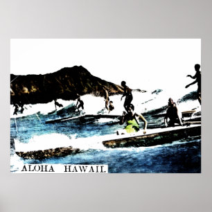 Póster Vintage Hawaii