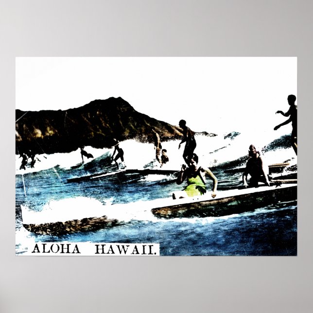 Póster Vintage Hawaii (Frente)