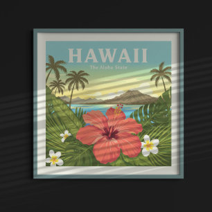 Póster Vintage Hawaii