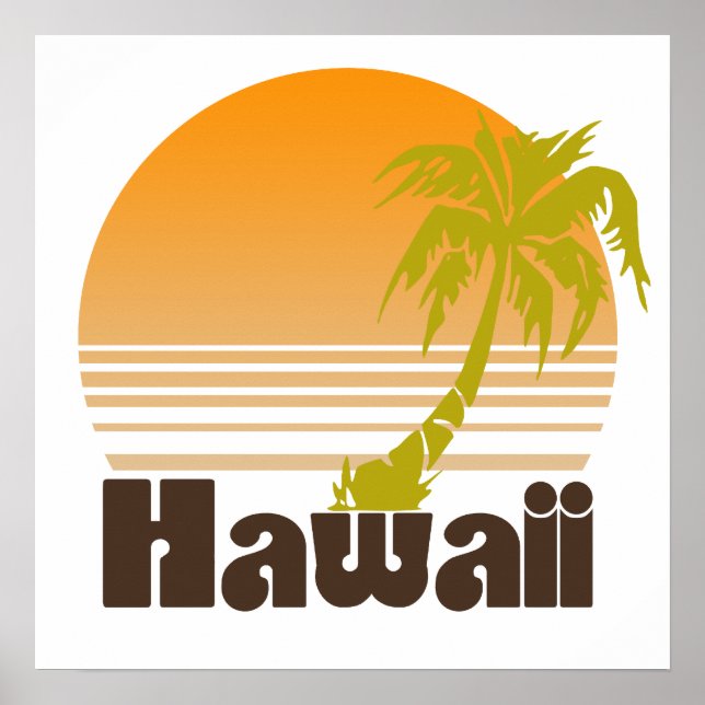 Póster Vintage Hawaii (Frente)