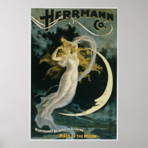 Póster Vintage Herrmann Co Magic
