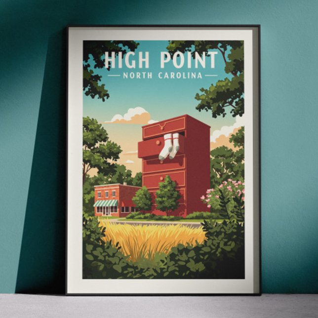Póster Vintage High Point Carolina del Norte (Subido por el creador)
