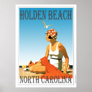 Póster Vintage Holden Beach