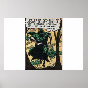 Póster Vintage horror comics   Scary vintage comics 60s