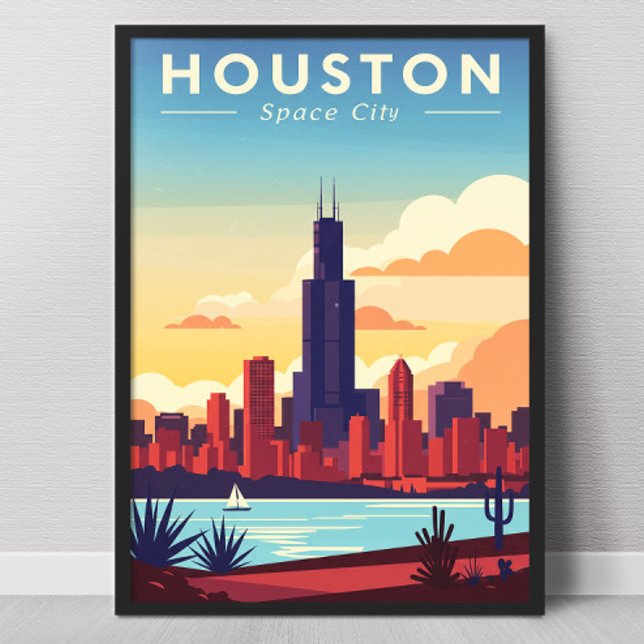Póster Vintage Houston (Subido por el creador)