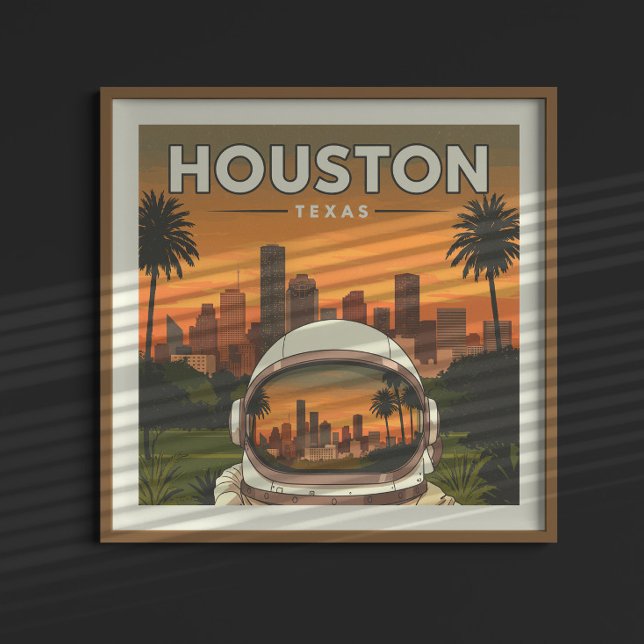 Póster Vintage Houston Texas (Subido por el creador)