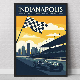 Póster Vintage Indianapolis