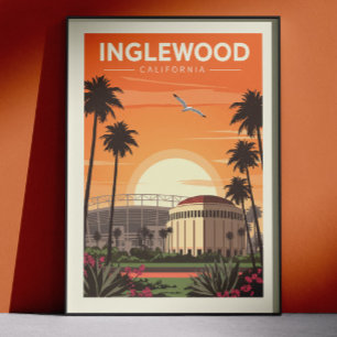 Póster Vintage Inglewood California