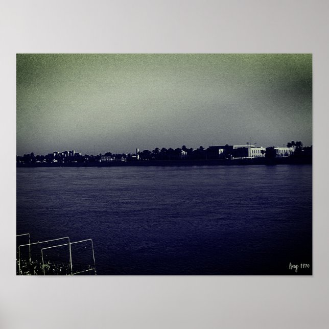 Póster Vintage Irak Bagdad río forat (Frente)