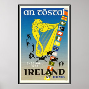 Póster Vintage Ireland -