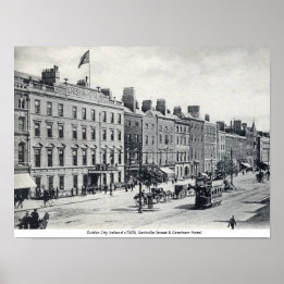 Póster Vintage Ireland, Sackville Street 1905 Dublín