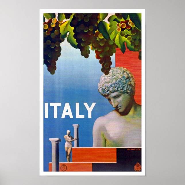 Póster Vintage Italia (Frente)