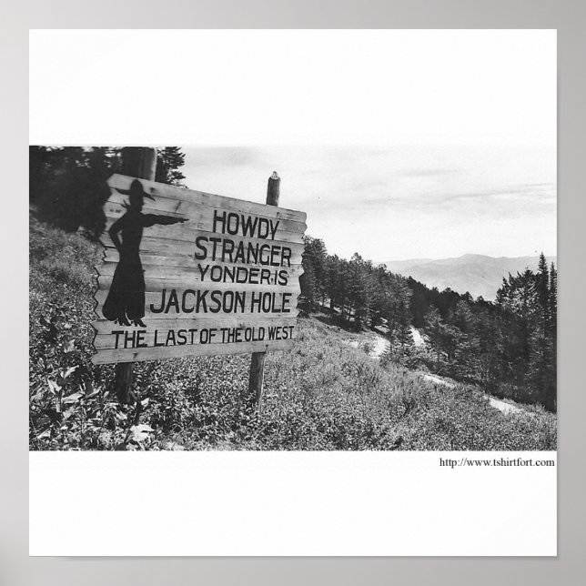 Póster Vintage Jackson Hole (Frente)
