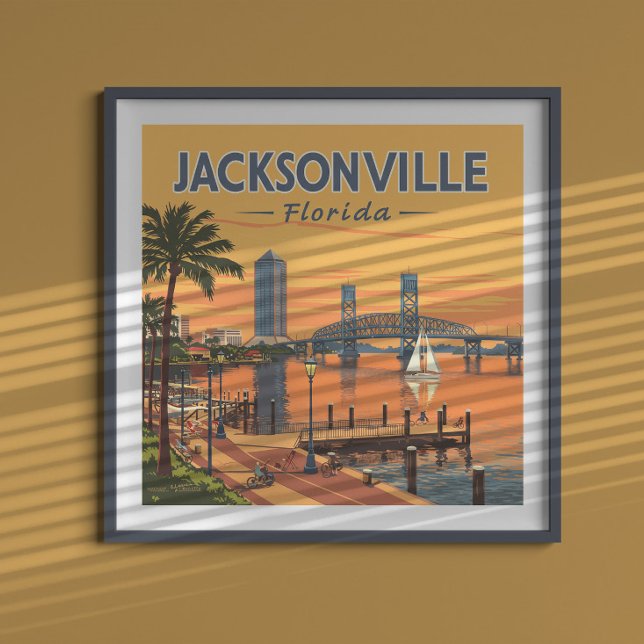Póster Vintage Jacksonville Florida (Subido por el creador)
