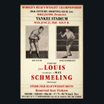 Póster Vintage Joe Lewis vs Max Schmeling Poster<br><div class="desc">Vintage arte poster de alta calidad Joe Lewis vs Max Schmeling.</div>