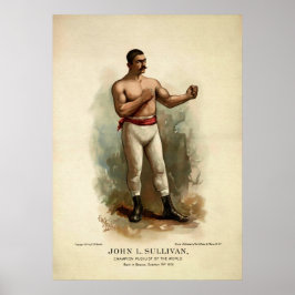 Póster Vintage John L. Sullivan