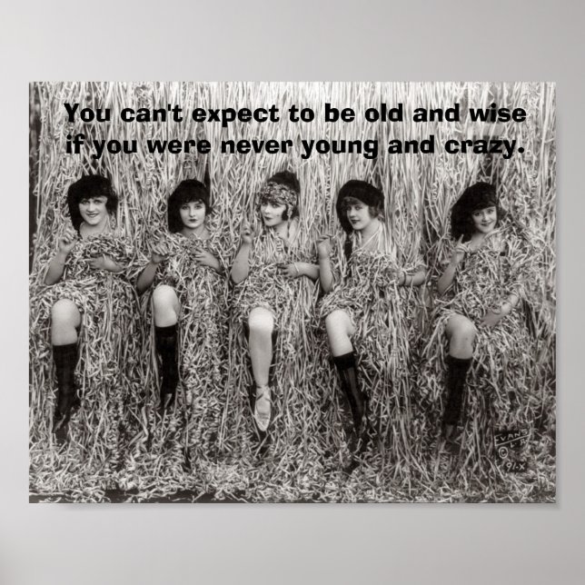 Póster Vintage - Joven y Loco, (Frente)