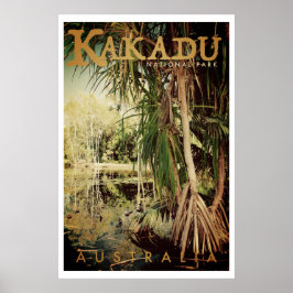 Póster Vintage Kakadu National Park Travel Poster