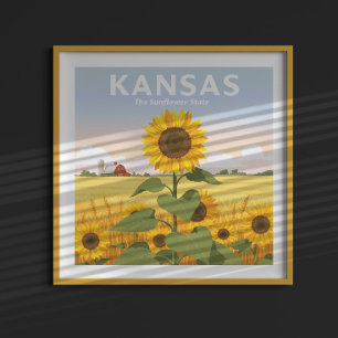 Póster Vintage Kansas