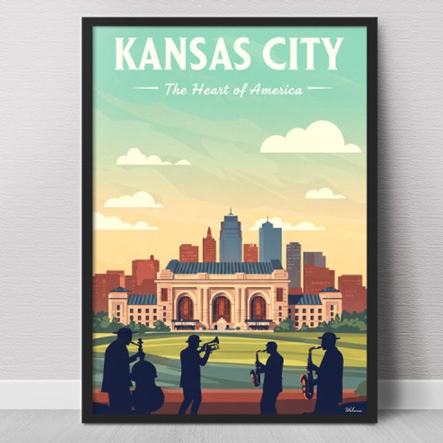 Póster Vintage Kansas City (Subido por el creador)
