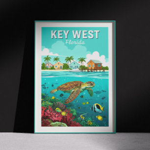 Póster Vintage Key West Florida