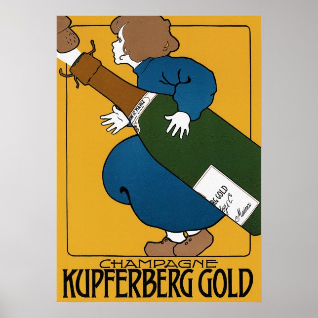 Póster Vintage Kupferberg Champagne (Frente)