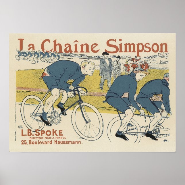 Póster Vintage La Chaine Simpson (Frente)
