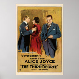 Póster Vintage La Película De Crimen Silencioso De Tercer
