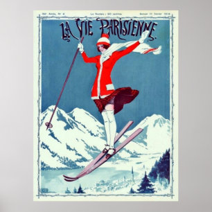 Póster Vintage La Vie Parisienne Magazine cubierta