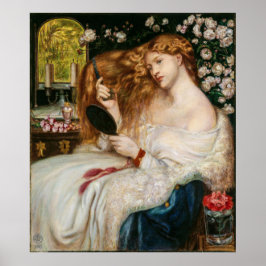 Póster Vintage Lady Lilith by Dante Gabriel Rossetti     