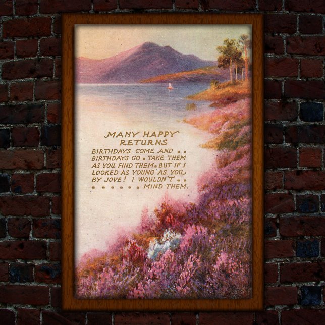 Póster Vintage Lake District 1917 Cumpleaños (Subido por el creador)