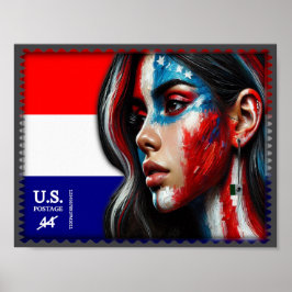 Póster Vintage L'Amerique - Hisp
