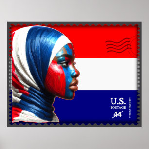 Póster Vintage L'Amerique - Mslm
