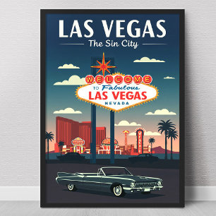 Póster Vintage Las Vegas