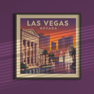 Póster Vintage Las Vegas Nevada