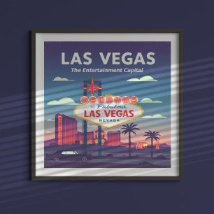 Póster Vintage Las Vegas Nevada